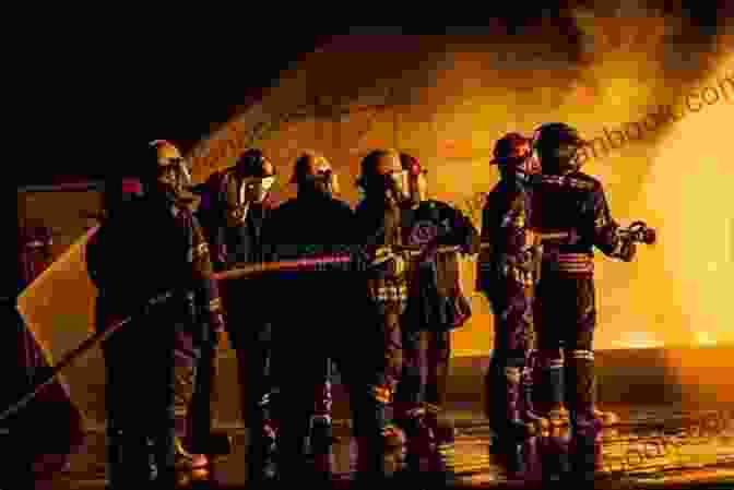 A Group Of Firefighters, Clad In Protective Gear, Stand Together In Front Of A Burning Building, Their Faces Determined And Resolute. JR Ward Order Checklist: The Black Dagger Brotherhood List Fallen Angels Firefighters And All Other