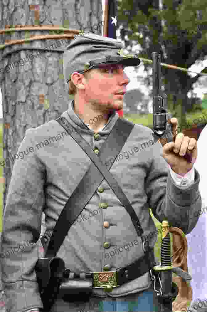 A Man In A Civil War Uniform Stands With A Gun In His Hand. A Beckoning Hellfire: A Novel Of The Civil War (The Renegade 2)