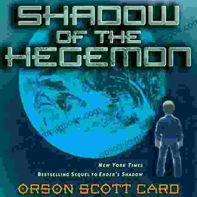 Shadow Of The Hegemon Book Cover, Featuring A Shadowy Figure In A Futuristic Space Suit On A Distant Planet. Shadow Of The Hegemon (The Shadow Saga 2)